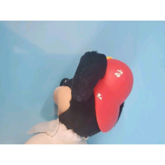 Vintage Mick Mouse 12" Plush Firefighter Red Boots Hat Applause - Picture 5 of 12